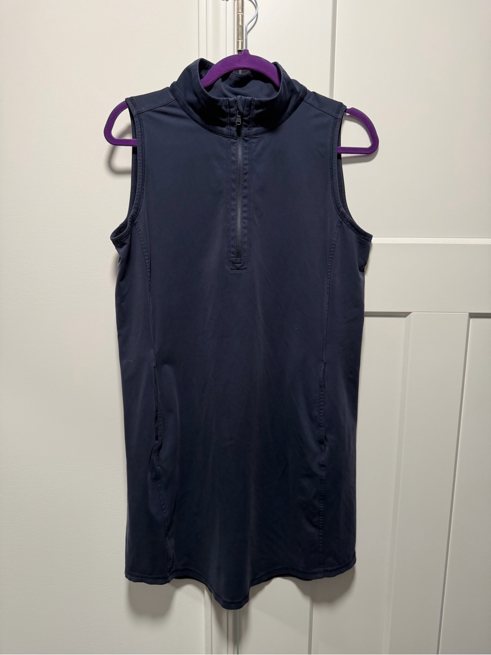 Tommy Bahama Navy Dress with Purple Accent